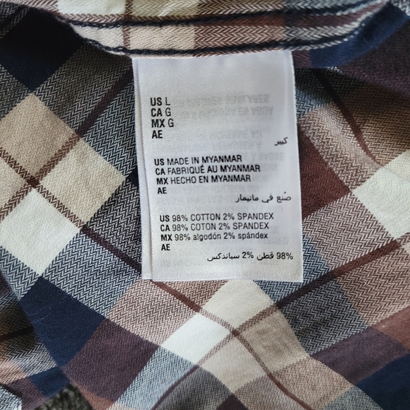 Cotton Club Button-up Plaid Shirt - Picture 5 of 5